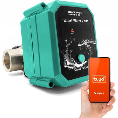 Válvula solenoide controladora de flujo de agua para tubería DN25 Smart Tuya Zigbee (1/5)