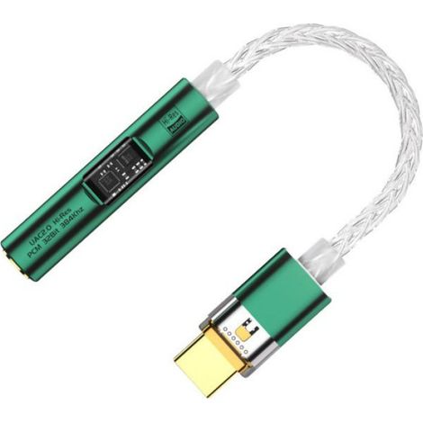 Adaptateur audio USB-C vers jack 3,5 mm BA23 avec DAC intégré Vert (1/4)