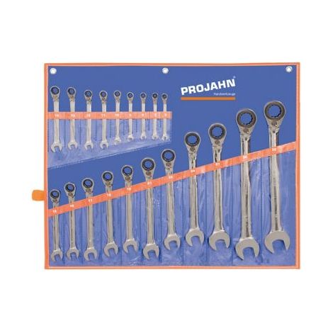 Projahn GearTech Schlüssel Satz Rolltasche umschaltbar 20 -tlg. 6 - 7 - 8 - 9 - 10 - 11 - 12 - 13 - 14 - 15 - 16 - 17 - 18 - 19 - 21 - 22 - 24 - 27 - (1/3)