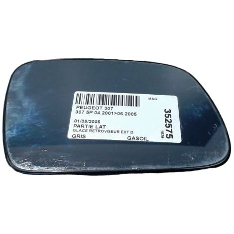 [PRODUIT D'OCCASION] Glace Retroviseur Exterieur D PEUGEOT 307 2001-2005 ♻️ Ref Oe. 8151gz - Garantie à vie (1/3)