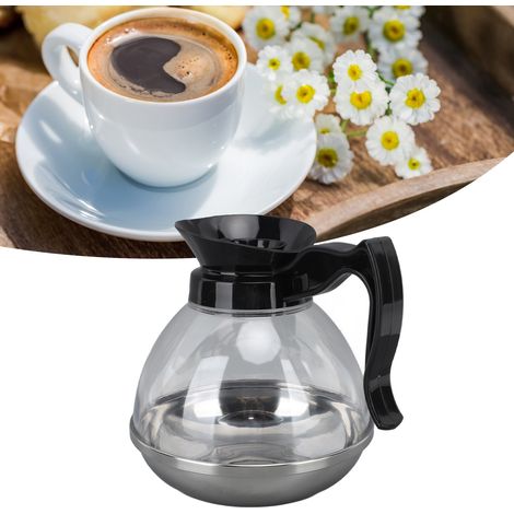 Cafetière de 1,2 L, compatible avec diverses machines à café et plaques électriques, dotée d'une poignée ergonomique et d'un bec verseur étanche. Convient pour le café, le thé, le lait et diverses boi (1/5)
