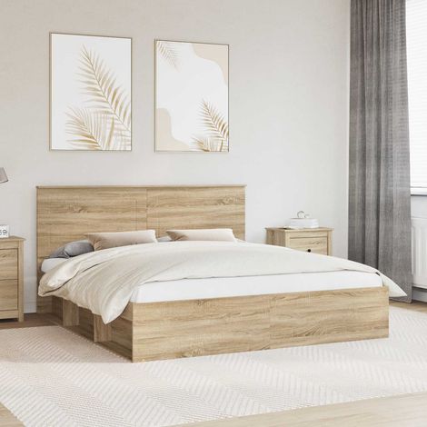 Bettrahmen Sonoma 180 x 200 cm Massives Kiefernholz