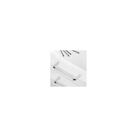 Poignée pour meubles Castellar L104mm entraxe 96mm Acier Chromé mat EMUCA 9298864 (1/4)