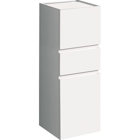 GE Renova Plan Moyen-HS avec deux portes et un tiroir, 39x105x36cm, blanc (1/2)