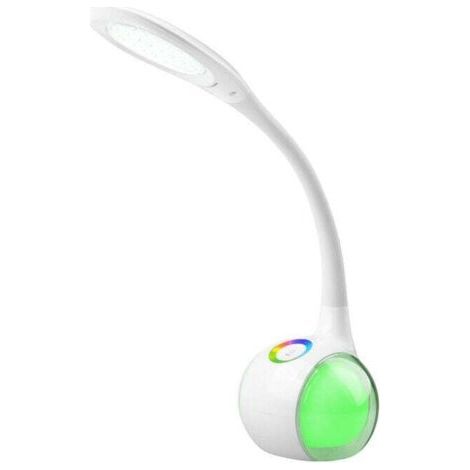 Lampada da scrivania a LED bianca, multicolore e sensibile al tocco