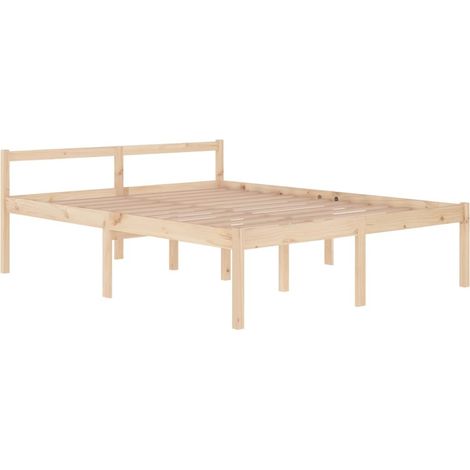 Lit Bois de pin massif 160x200 6 (1/5)