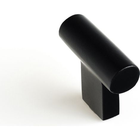 Pomo para Mueble  Estilo Contemporáneo  Fabricado en Latón  Acabado en Negro Mate  Medidas 331231 mm  Sistema de Fijación Atornillado  Incluye Tornillos M4  1 Unidad -