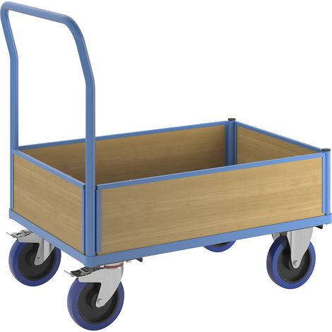 eurokraft pro, Chariot plate-forme avec panneaux en bois,