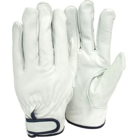 1 paire de gants en cuir, poignets étanches, pour jardinage, travaux extérieurs, élagage (1/5)
