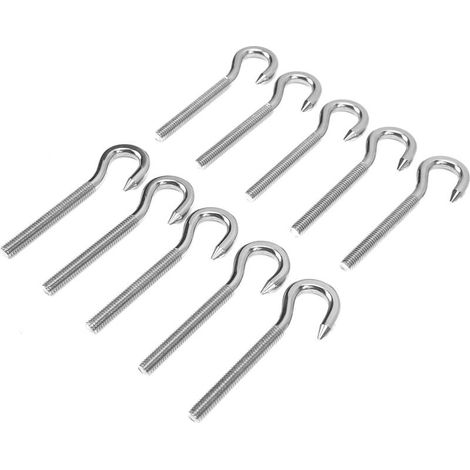 10 ganci filettati in acciaio inox ad alta resistenza per impianti industriali e chimici M6 – confezione da 10 (1/5)