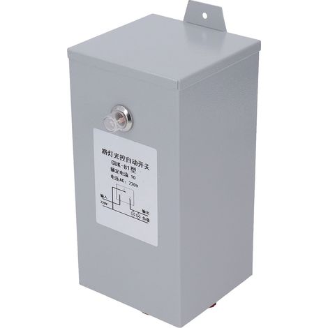 Fotoelektrischer Schalter für Straßenbeleuchtung, vollautomatisch und regensicher, fotoelektrischer Dämmerungssensor, 220 V Wechselstrom, 10 A (1/5)