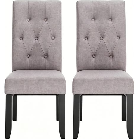 CAIziChaises de salon, tabourets de cuisine, chaises de salle à manger, chaises de réception, chaises de chambre à dossier haut (2 chaises uniquement) (1/5)