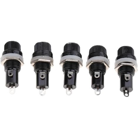 5 Pièces AC 125V / 15A 250V / 10A Panneau De La Bouchon à Vis à Vis 5x20mm (1/5)