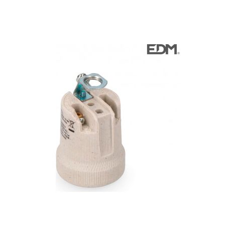 Portalámparas Porcelana Retractilado E27 EDM
