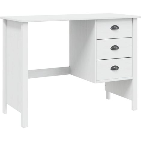 Maison Exclusive - Schreibtisch mit Schubladen HILL Weiß 100 x 45