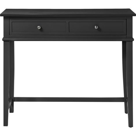 Franklin-Bureau avec 1 tiroir en MDF noir