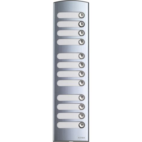 VIMAR - 1372 Placca suppl. 3M 12 tasti alluminio