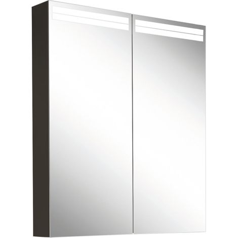 Armario con espejo iluminado Schneider ARANGA TW, 2 puertas, (1/5)