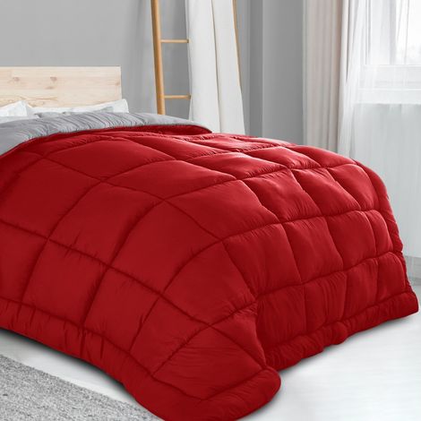 Couette réversible 200x200 cm – Thermorégulatrice hypoallergénique en microfibres – Lavable en machine – 3 coloris au choix – Sofareva