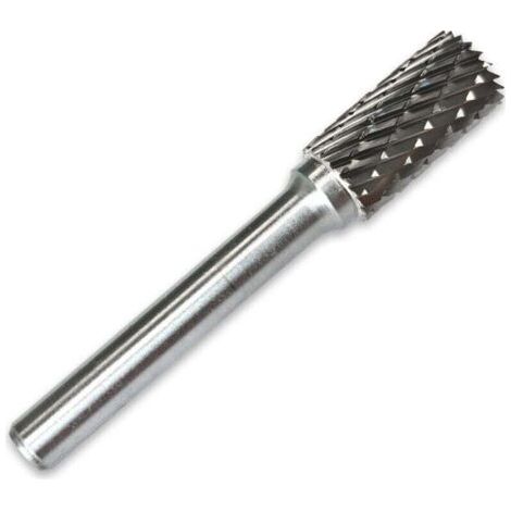 Fraise cylindrique en carbure de tungstène avec pointe de coupe (1/4)