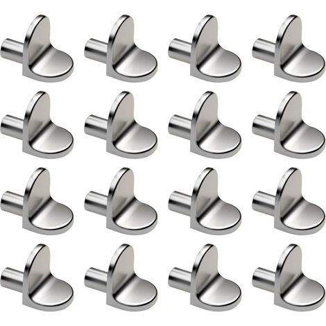 Taquets Etagere en Forme de L Métal – 16 Pièces 5mm Support Etagere Murale (1/5)