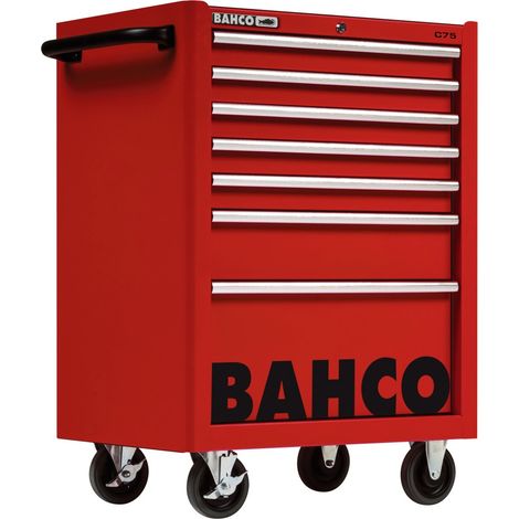 Bahco Classic Werkstattwagen 26 mit 7 Schubladen, rot