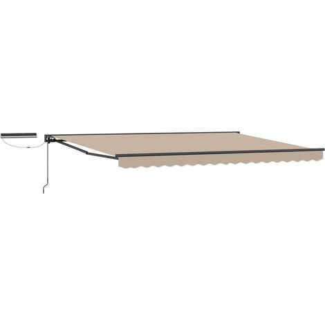 Elektrische ausziehbare Markise Beige 5 x 3,5 m