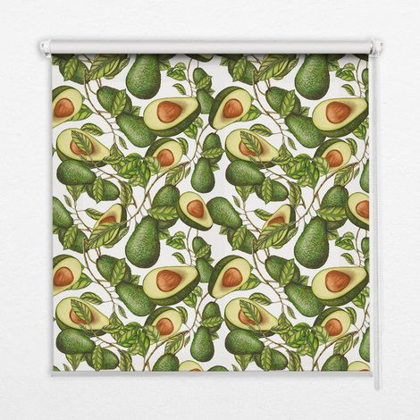 Tenda a Rullo Interna per Finestra - Tenda Filtrante Luce - Tenda Privacy - Tenda Decorativa Rettangolare - Rullo per Interni - (70 cm x 140 cm) - Avocado (1/5)
