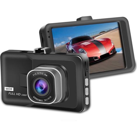 Dashcam - Enregistreur Vidéo Automobile Full HD 1080P - Double Caméra Avant et Arrière - Angle Large 140° - Fonction Surveillance Stationnement - 3 Pouces - Pour Voiture (1/5)