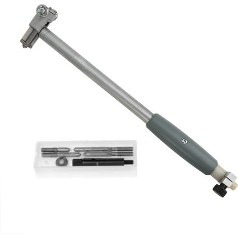 tige de mesure d'alésage à cadran haute précision en alliage d'aluminium avec 4 têtes latérales 50-160 mm (1/5)