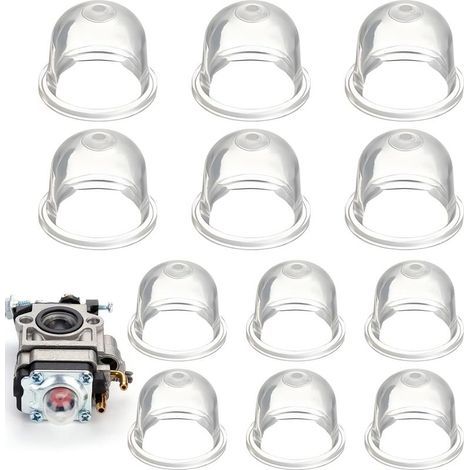 12 PièCes Poire D'AmorçAge Debroussailleuse, 22mm/19mm Pompe Amorcage Debroussailleuse, pour Tondeuse, Machine de haie,Scie à Essence, Ampoule d'amorce de Carburant de Ventilateur (1/4)