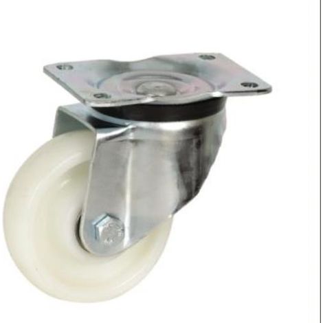 Rueda con soporte TECHNICAL aro nylon 200mm placa 75356