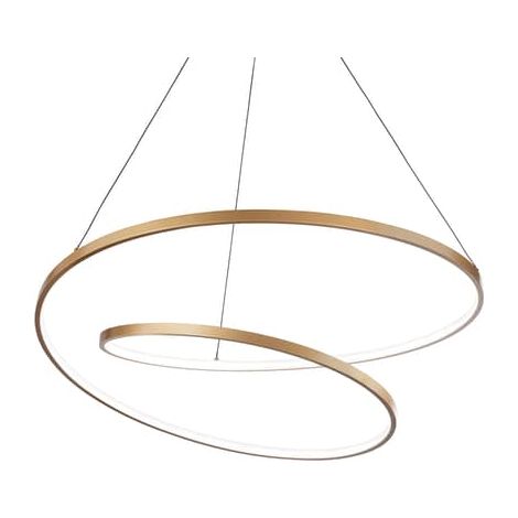 [NEUWERTIG] Ideallux Oz Led Hängeleuchte Deckenlampe Lampe Leuchte 59 W ø 80 Cm Messing  B-Ware