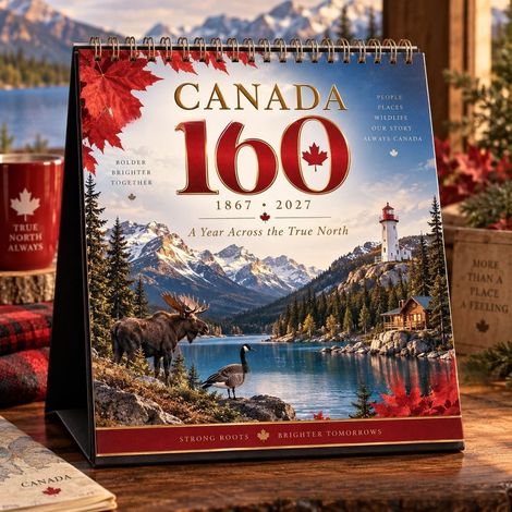 New Canada 160 Calendar 2027 - Canada's 160th Anniversary Calendar - B -