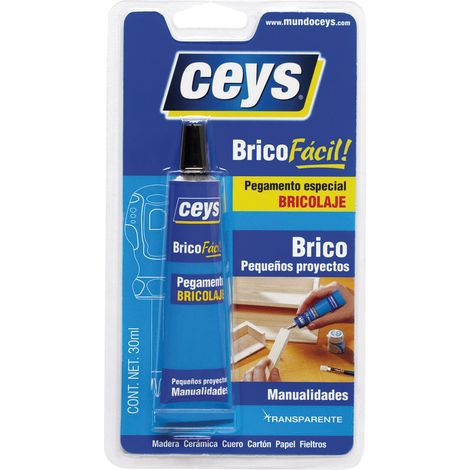 Adhesivo universal bricofácil transparente 30 ml (1/4)