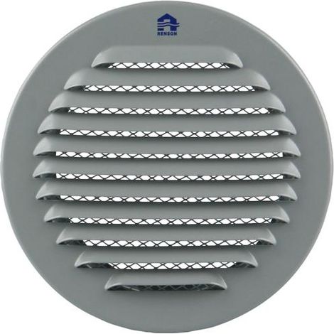 Grille ronde 435R 100mm aluminium gris - RENSON - 17471 (1/4)