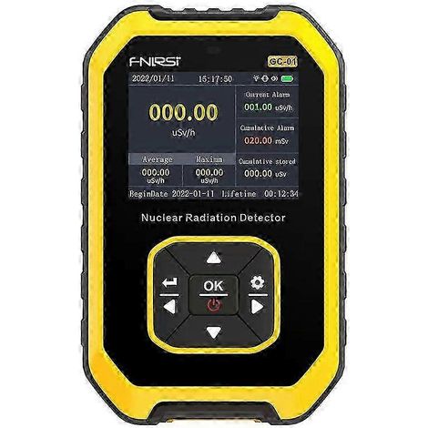 Compteur Geiger GC01, détecteur de rayonnement nucléaire, dosimètre individuel, testeur de radioactivité par rayons X avec écran LCD (1/5)