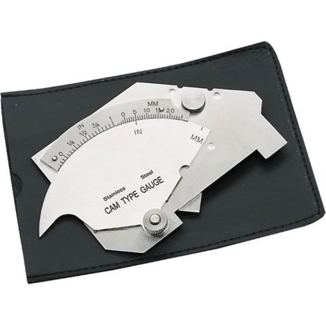 Instrument de Mesure de Soudure en Acier Inoxydable Argenté Haute Précision Fonction Anti-rouille pour Inspection et Mesure Précise des Soudures en Atelier (1/5)