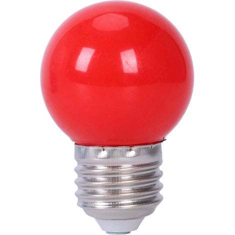 Lampadina a globo a risparmio energetico E27 3W 6 SMD LED AC 110-240V, rossa (1/4)