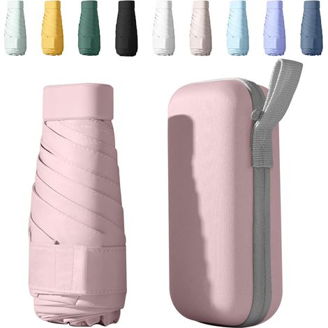 Mini parapluie pliant anti-UV, compact et portable pour homme et femme. (1/5)