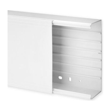 Goulotte de distribution TA-G 200x80mm - Barre de 2m - 1 compartiment - Blanc (1/2)