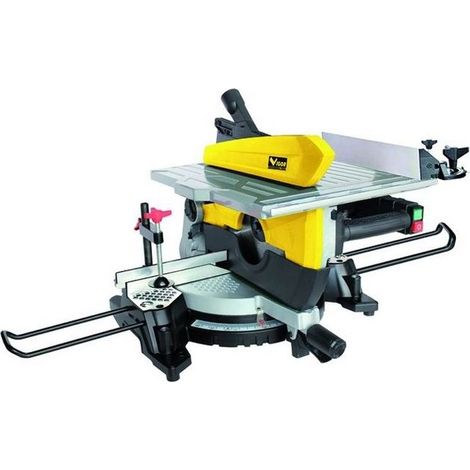 Vigor 9031010 VTR-305B Troncatrice Combinata 2000 W Lama 305 mm 36 Denti Possibilita' Taglio in Piano colore Nero