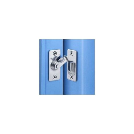 Pestillo para puerta, pestillo para puerta corredera de 90 grados, acero inoxidable, cierre plegable de seguridad para puerta corredera en esquina - Crezuo