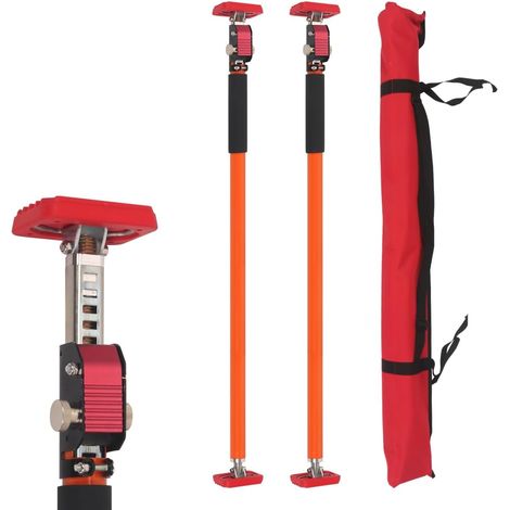 Lot de 2 supports de montage pour plafond - Charge maximale : 120 kg par paire - Étirement : 250 cm - Support télescopique (1/5)