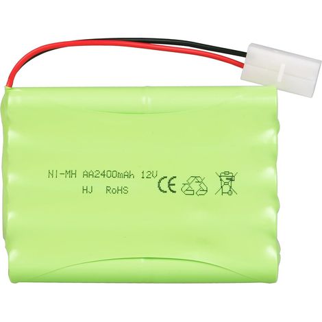 12 V 2400 mAh NI-MH Batterie Rechargeable KET-2P,AA NI-MH Batterie Jouets Outils Électriques Télécommandés, Voitures, Chars, Robots, Bateaux, Excavatrices (1/5)