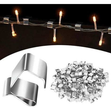 50pcs Gutter Hooks, Galvanized Clips for Hanging Outdoor Lights, Gutter Hooks for Christmas Lights, Roof Hooks for Christmas Lights MUMU (1/4)