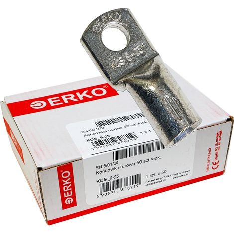 KCS CU Rohr-Ösenklemme 25 mm M6 50 Stück ERKO