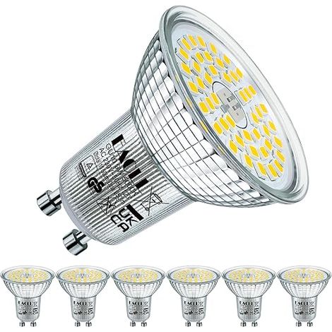 Ampoule LED GU10 Blanc Lumière du Jour, 9W Remplace Halogène 5000K 950 Lumens Sans Scintillement, Large Faisceau 120° Spot, PAR16 Non Dimmable AC 230V Lampe à Réflecteur (1/5)