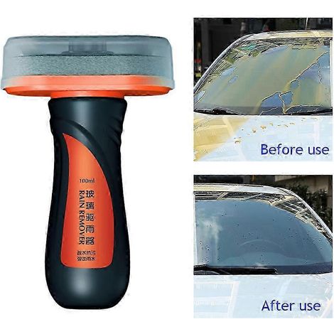 Traitement anti-pluie 100ml pour pare-brise auto, nettoyant vitres avec dégraissant anti-film gras, répulsif pluie longue durée, kit entretien véhicule, protection verre avant. (1/5)
