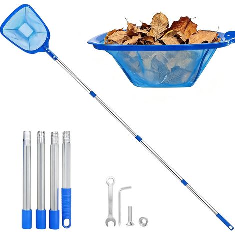 Swimming Pool Surface Net 186 cm, Swimming Pool Net, Adjustable Pool Leaf Net, Swimming Pool Net with Telescopic Handle, for Spa, Hot Spring, Pond, Hot Tub (1/5)